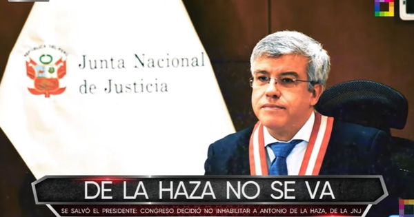 Portada: Se salvó el presidente de la JNJ: Congreso decidió no inhabilitar a Antonio de la Haza
