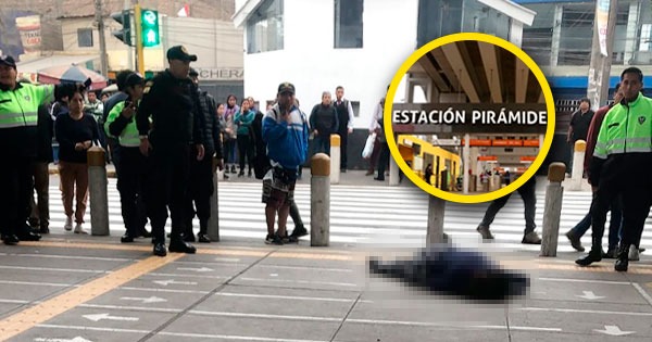 Portada: SJL: asesinan a balazos a mujer en la estación Pirámide del Sol del Metro de Lima