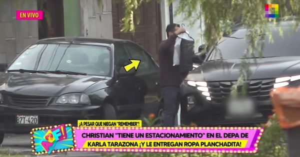 Portada: Christian Domínguez: conserje del edificio de Karla Tarazona le entregó la ropa planchadita