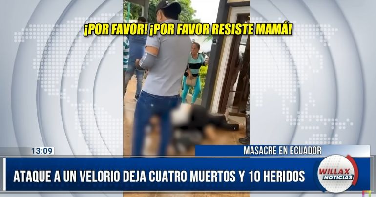 Ecuador: al menos 4 muertos y 10 heridos en ataque armado en velorio