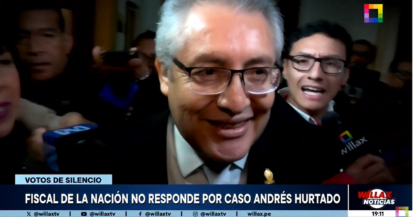 Portada: Andrés Hurtado: fiscal de la Nación interino guarda silencio ante preguntas sobre caso 'Chibolín'