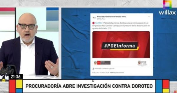 Procuraduría pide inicio de diligencias preliminares contra "robasueldo" Raúl Doroteo, tras reportaje de 'Beto A Saber'