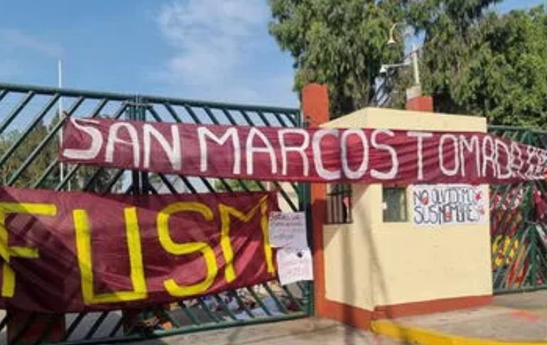 Portada: Rectora de UNMSM tras ingreso de manifestantes a universidad: "No puede ser tomada arbitrariamente"