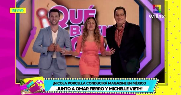 Nicola Porcella conducirá magazine en México junto a Omar Fierro y Michelle Vieth