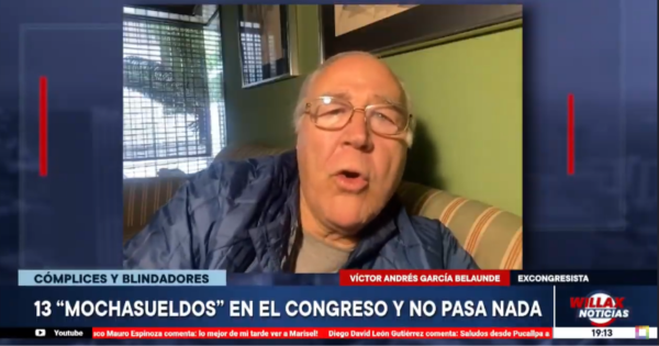 Portada: García Belaúnde sobre casos de 'mochasueldos' en el Congreso: "Yo supongo que debe haber 20 o 30 más"