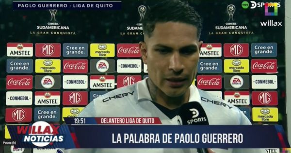Paolo Guerrero tras marcar un doblete con LDU: "Me siento muy feliz, pero con los pies sobre la tierra" (VIDEO)