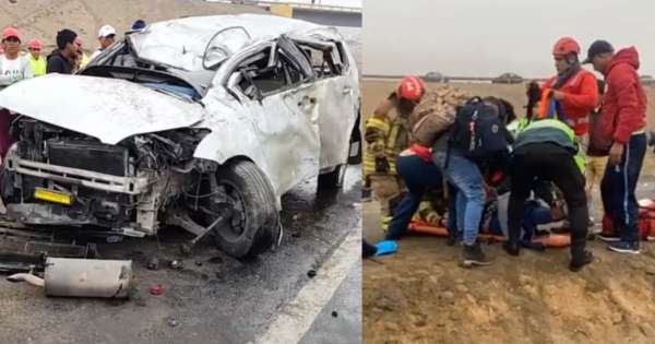 Accidente en variante Pasamayo: dos muertos y varios heridos tras volcadura de colectivo