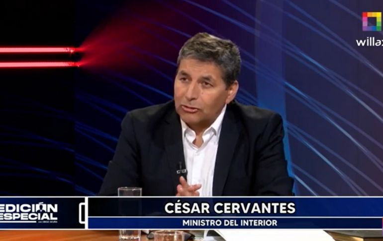 César Cervantes: Hoy es el segundo día que no ha habido actos vandálicos en el país
