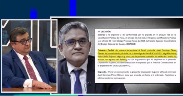 Portada: Vladimir Padilla sobre exclusión de Pérez de investigación a Keiko: "Los fiscales deben actuar con objetividad"