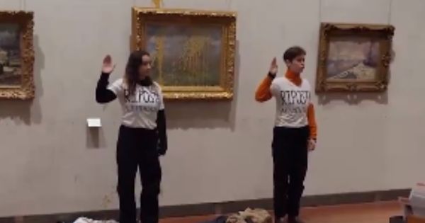 Portada: Francia: activistas arrojaron sopa en un cuadro de Monet en un museo de Lyon