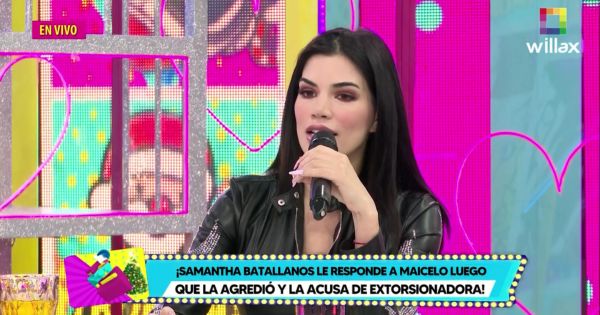 Samantha Batallanos tras ser acusada de racista por Maicelo: "Si lo fuera, jamás hubiera estado con él"