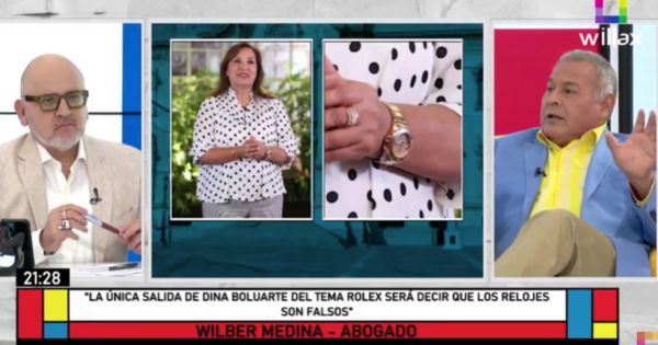 Portada: Wilber Medina sobre caso Rolex: "La única salida que tiene Dina Boluarte es decir que los relojes son falsos"