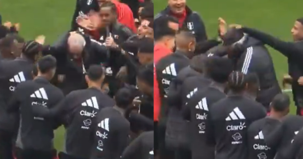 Jorge Fossati recibió tremendo 'apanado' previo al Perú vs. Colombia: futbolistas le arrebataron la gorra y la casaca