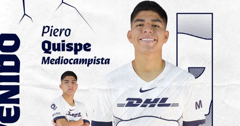 Portada: Pumas de México presentó oficialmente a Piero Quispe: "Llegó la joya Sudamericana"