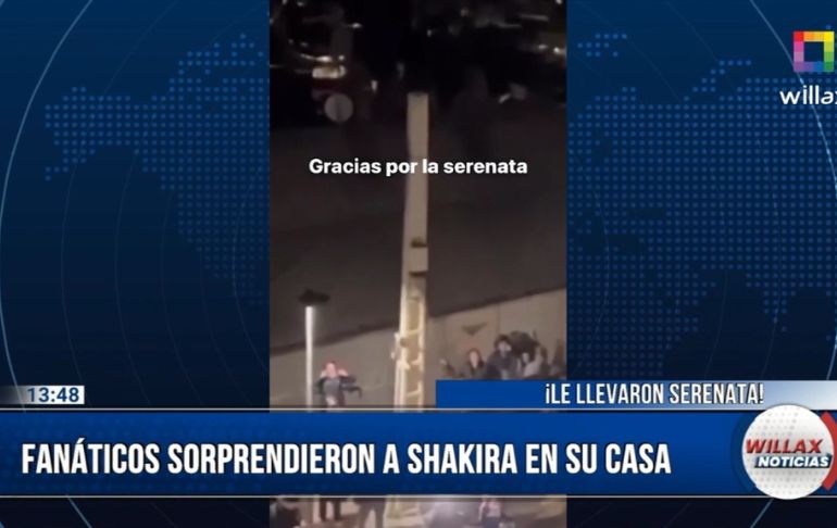 Portada: Shakira: fanáticos de la colombiana la sorprendieron con una serenata en su casa