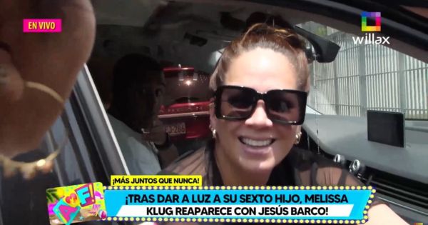 Melissa Klug reaparece con Jesús Barco tras dar a luz a su sexto hijo