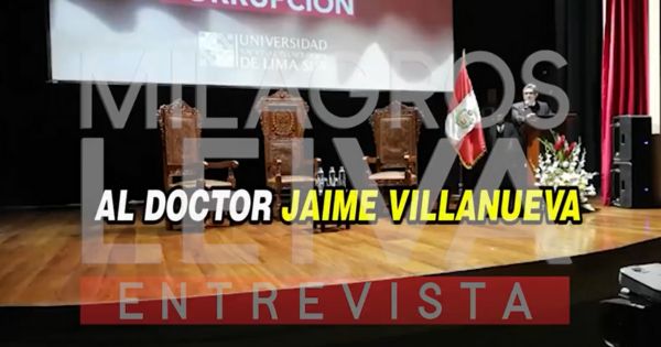 José Domingo Pérez y la vez que "agradeció" a Jaime Villanueva en una ceremonia