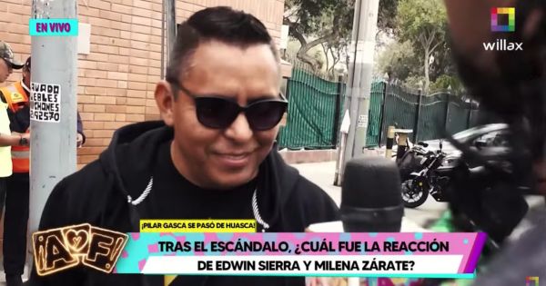 Edwin Sierra: así reaccionó al ser consultado por pelea de Pilar Gasca con su mamá y hermana