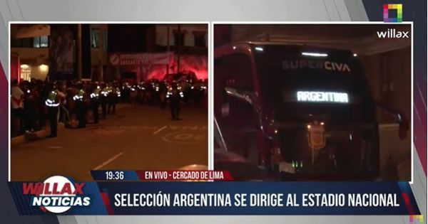 Perú vs. Argentina: en medio de una gran algarabía, el campeón del mundo llegó al Estadio Nacional