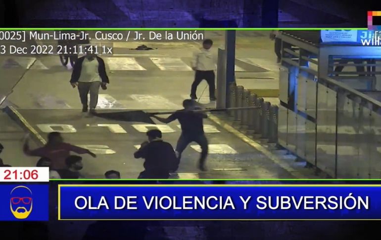 Así fueron los actos vandálicos en estación del Metropolitano