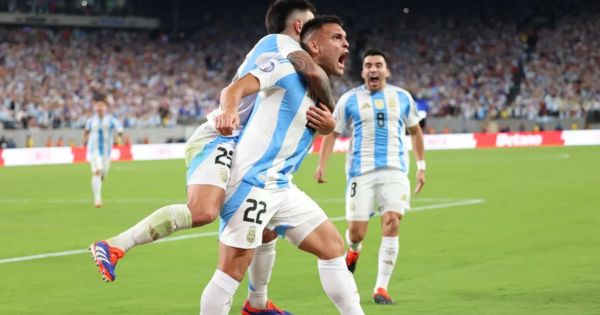 Argentina venció 1-0 a Chile y clasificó a los cuartos de final de la Copa América