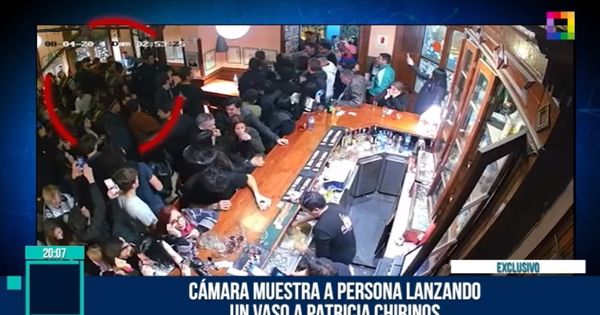 Portada: Imágenes exclusivas de las agresiones que sufrió Patricia Chirinos: sujeto lanza vaso de vidrio y escapa