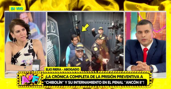 Portada: Elio Riera sobre hombre que acompañó a 'Chibolín' antes de traslado al penal: "Desconozco quién es"