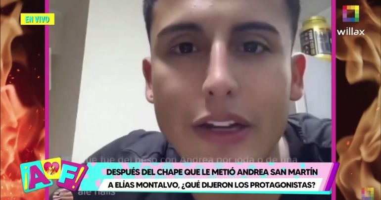 Elías Montalvo sobre beso con Andrea San Martín: "No espero que me vean como hetero"
