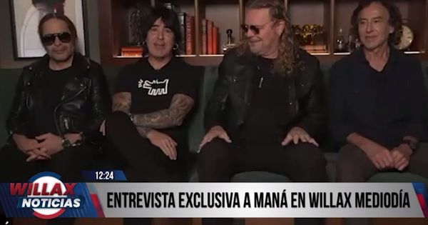 Entrevista exclusiva a Maná en Willax Noticias: "Perú es un país que queremos muchísimo"