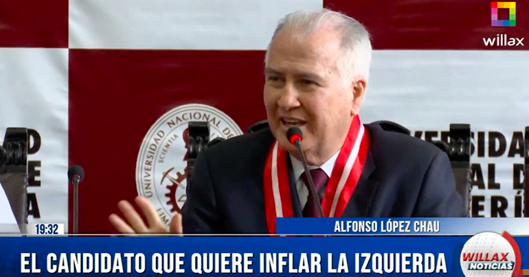 El desconocido Alfonso López Chau: el candidato que quiere inflar la izquierda