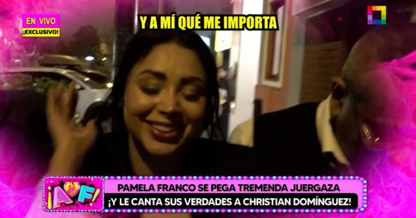 Portada: Pamela Franco tras ser consultada sobre 'novela' de Karla y Christian: "A mí qué me importa"