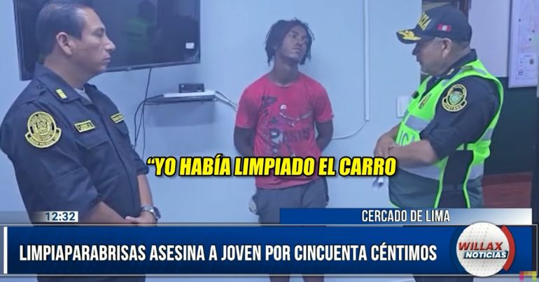 Cercado de Lima: limpiaparabrisas asesinó a joven por cincuenta céntimos