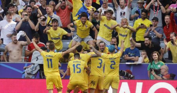 Rumania dio la sorpresa de la jornada goleando 3-0 a Ucrania por la Eurocopa 2024