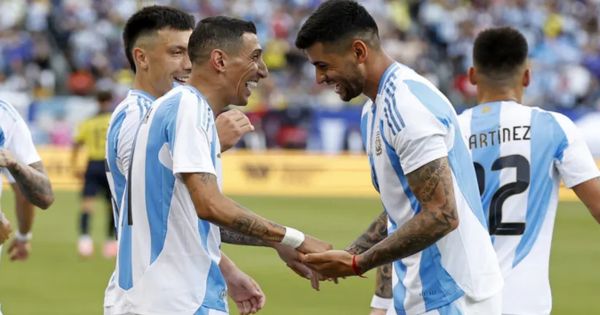 Argentina derrotó 1-0 a Ecuador en un partido amistoso que se jugó en Estados Unidos