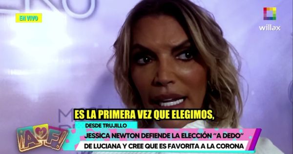 Jessica Newton sobre coronación de Luciana Fuster: "Es la primera vez que elegimos"