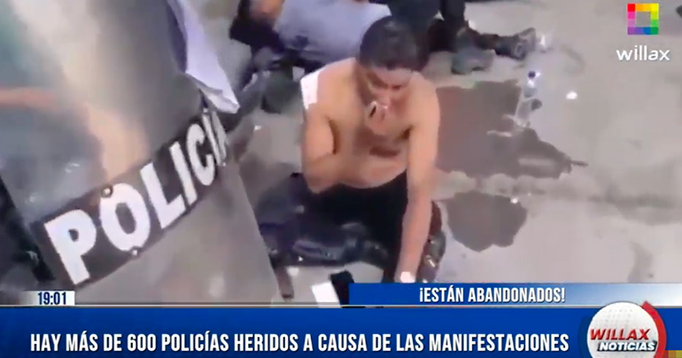 ¡Están abandonados! Hay más de 600 policías heridos a causa de las protestas vandálicas