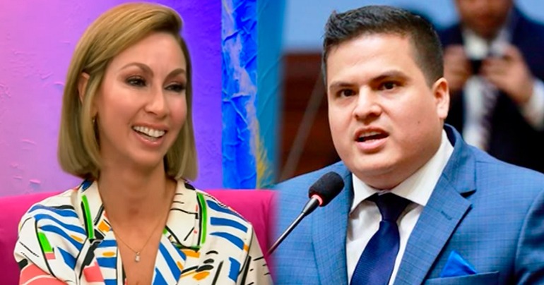 Belén Estévez niega tener relación sentimental con congresista Diego Bazán: "Es un buen amigo"