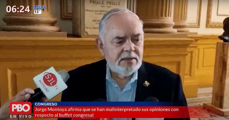 Jorge Montoya tras declaraciones sobre buffet: "No pido disculpas"