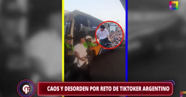 Caos y desorden por reto de tiktoker argentino: influencer fue detenido y sus seguidores fueron gaseados