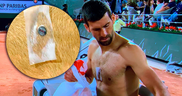 Novak Djokovic fue captado usando extraño dispositivo durante su último encuentro: ¿de qué se trata?