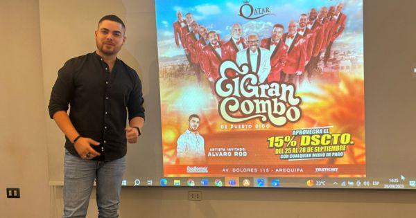 Álvaro Rod estará presente en el evento por los 60 aniversario del Gran Combo en Arequipa