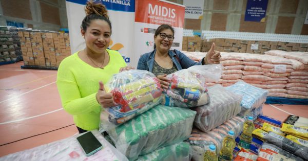 Portada: Entregan más de 710 toneladas de alimentos a municipios de Mi Perú y Ventanilla para atender a 257 ollas comunes