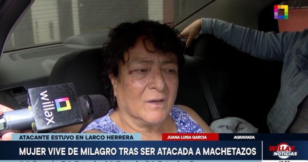 Portada: Callao: mujer vive de milagro tras ser atacada en machetazos