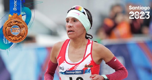 Gladys Tejeda obtiene medalla de bronce en Juegos Santiago 2023