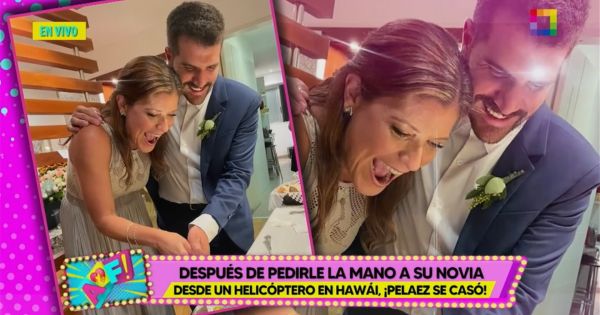 José Peláez se casó por civil con Alejandra de la Flor en una íntima ceremonia