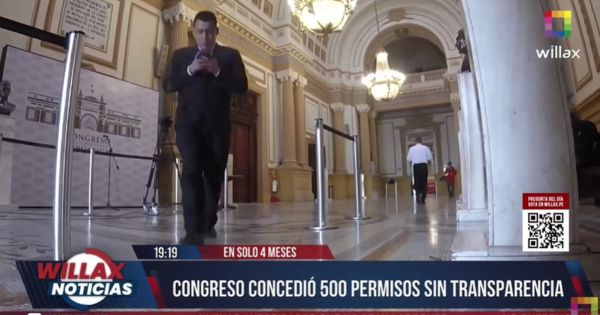 Congreso concedió casi 500 permisos sin transparencia en solo 4 meses (VIDEO)
