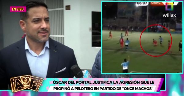 Óscar del Portal justifica agresión a rival en partido: "Empujones nada más. Después nos abrazamos"