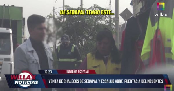 ¡CUIDADO! Venta de chalecos de Sedapal y EsSalud abre puertas a delincuentes (VIDEO)