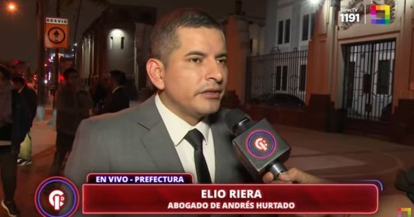 Abogado de Andrés Hurtado sobre pedido de prisión preventiva de 18 meses: "Afectó su estado anímico"