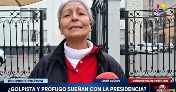 Portada: Izquierdista María Agüero asegura que Vladimir Cerrón será presidente del Perú: "Va a ganar el doctor"